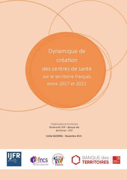 2017 - 2021 Dynamique de création des centres de santé médicaux et polyvalents