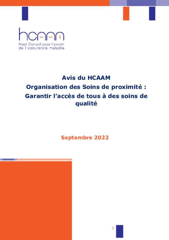 HCAAM_avis soins de proximité