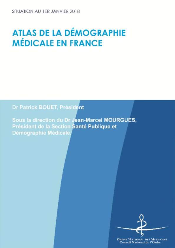 Atlas de la démographie médicale 2018