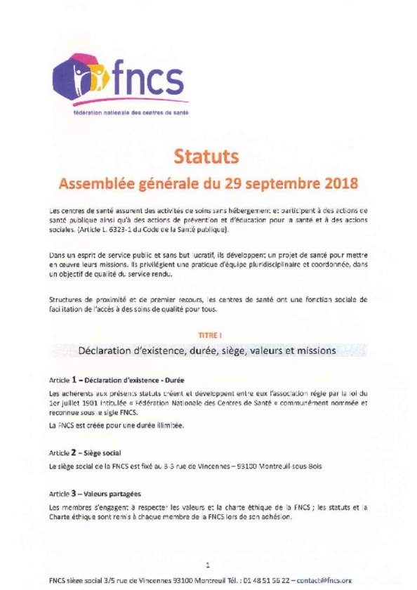 Les statuts de la FNCS adoptés en AG du 29_09_18