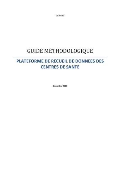 Guide méthodologique plateforme ATIH