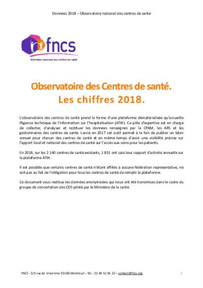 Données nationales 2018 - Observatoire des CDS