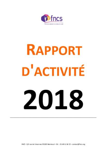 Rapport d'activité FNCS 2019