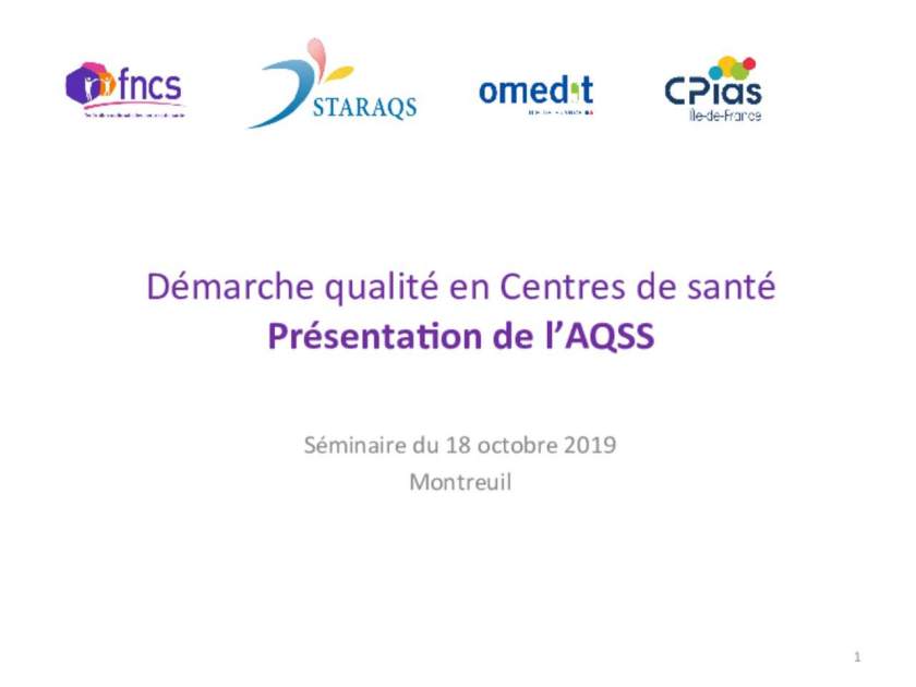 présentation_plateforme_AQSS_autoévaluation QUALITE