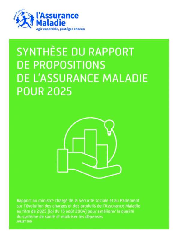 synthèse rapport charges et produits CNAM 2024-25