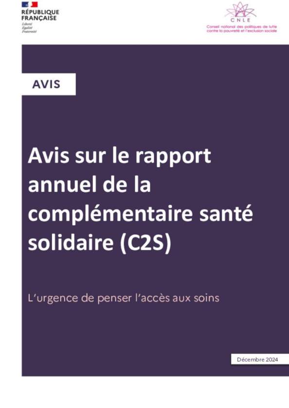 Avis CNLE_rapport C2S_2024
