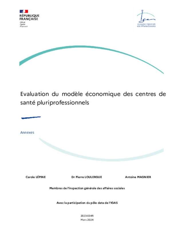 Annexes_rapport IGAS 2025_centre de santé