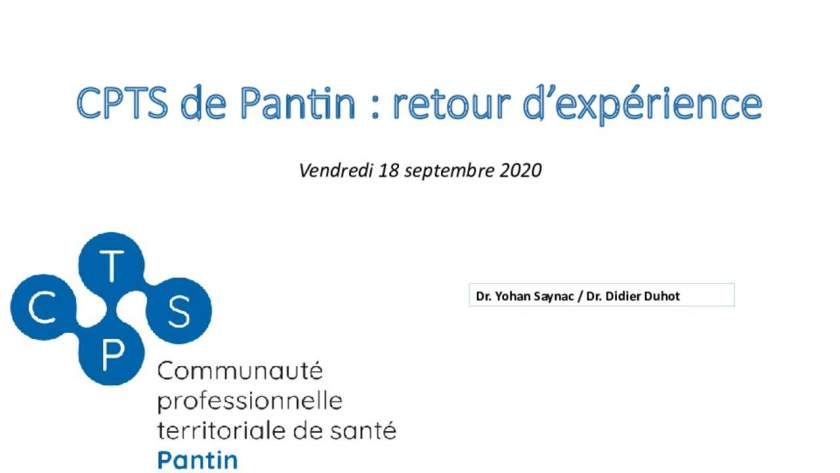 CPTS Pantin, retour d'expérience