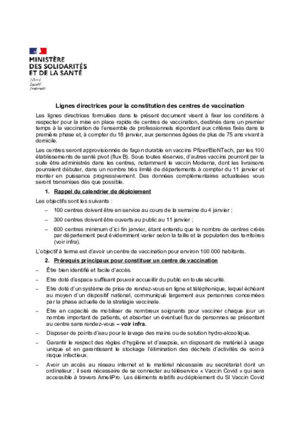 Cahier des charges_centre de vaccination_01/2021