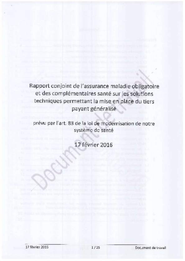 Rapport Tiers payant généralisé RO - RC_17_02_2016