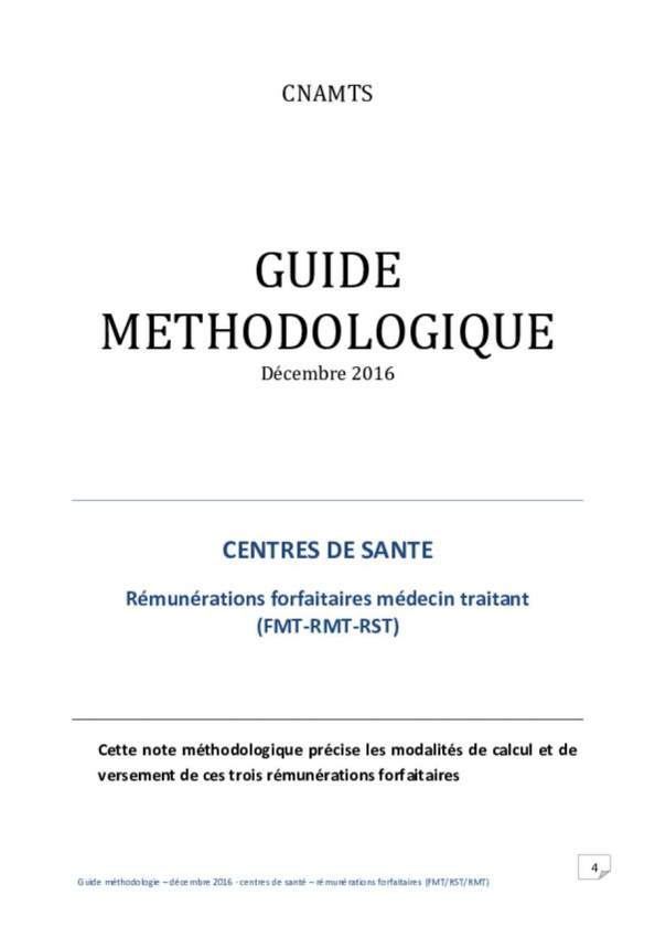 Guide méthodologique calcul forfait FMT, RMT, RST