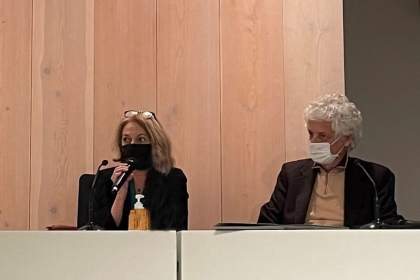 de G à D : Dr Hélène Colombani, Présidente de la FNCS - Laurent Chambaud, Directeur de l'EHESP
