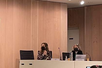 Cécile Lambert, Ministère de la santé et le Dr Hélène colombani, Pdte de la FNCS