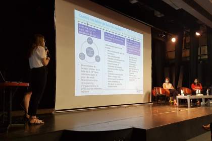 présentation de Lucie Loisel, CNAM en présence de Sophie Augros, Ministère des solidarités et de la 