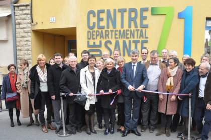 25 janvier 2018 inauguration du centre  départemental à Digoin