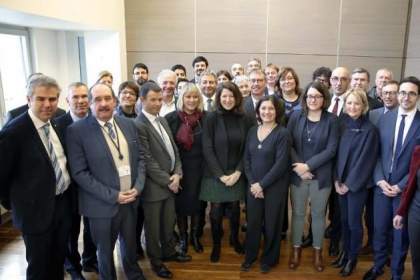 En bas à droite, le Dr Hélène Colombani, Présidente de la FNCS - C. photo S. Toubon